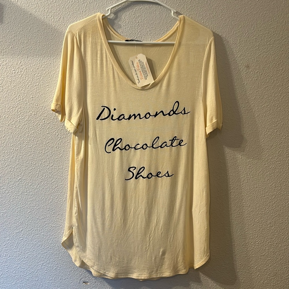NWT BLVD oversize graphic tee size small